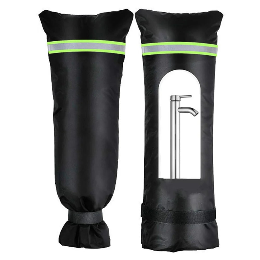 KG0127 51x20cm Outdoor Faucet Protective Cover 210D Oxford Cloth Winter Waterproof Anti-Freeze Tap Cover - 2
