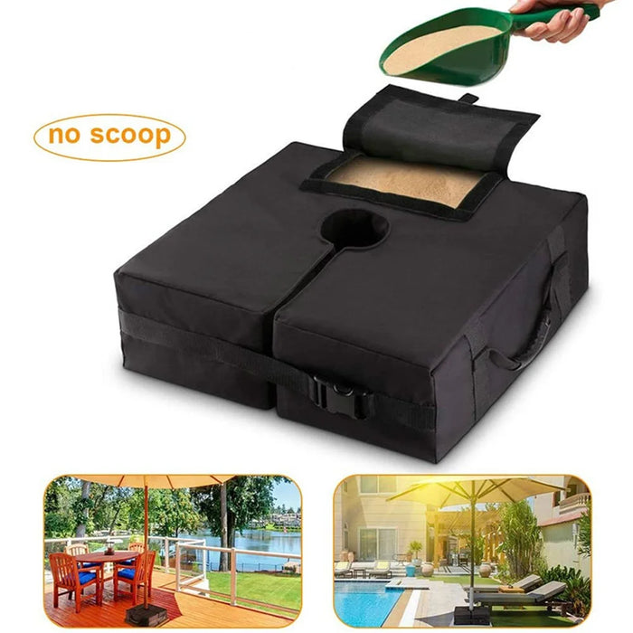 KG0045 900D Oxford Cloth Square Detachable Patio Umbrella Base Weight Bag - 3
