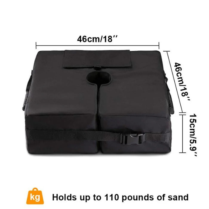 KG0045 900D Oxford Cloth Square Detachable Patio Umbrella Base Weight Bag - 4