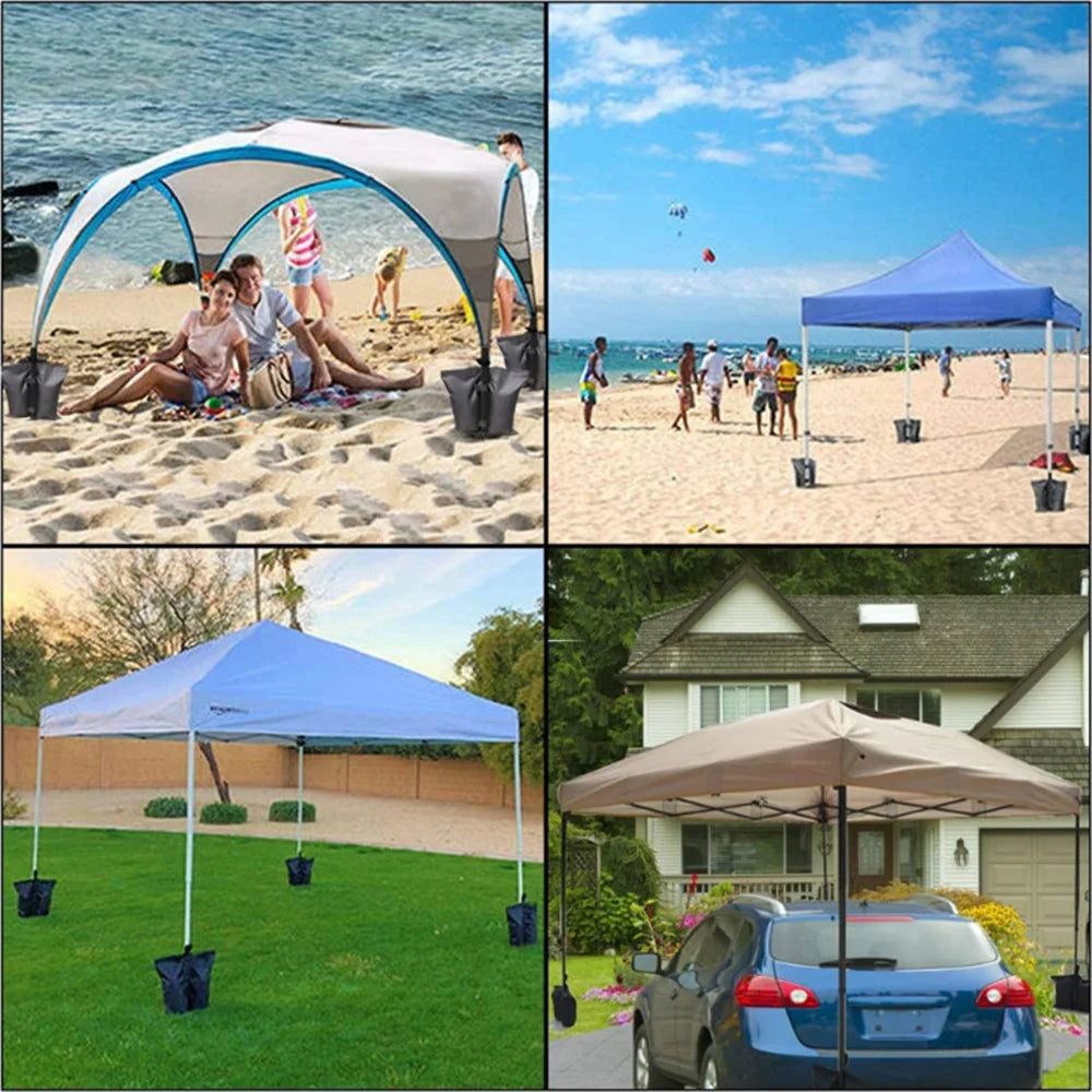 KG0067 4Pcs Outdoor Parasol Tent Windproof Fixing Sandbag 600D Oxford Cloth Sun Shield Umbrella Weight Bags - 3