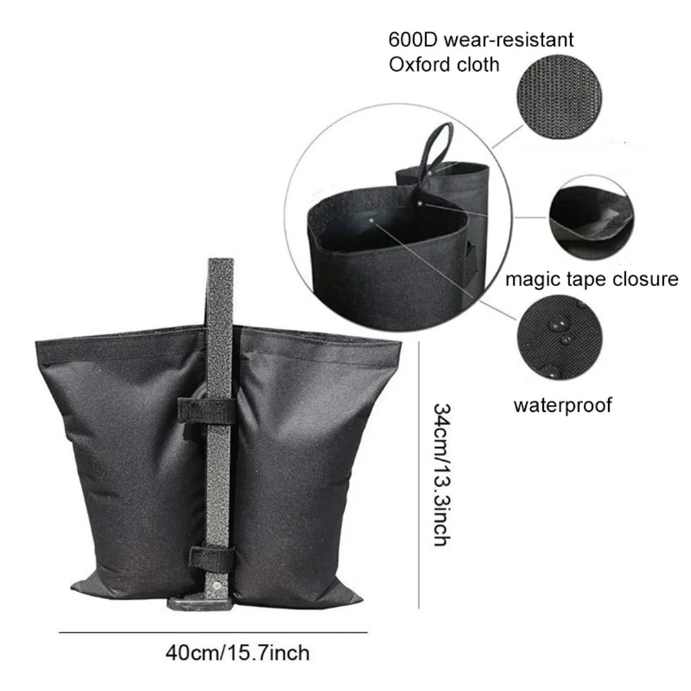 KG0067 4Pcs Outdoor Parasol Tent Windproof Fixing Sandbag 600D Oxford Cloth Sun Shield Umbrella Weight Bags - 5