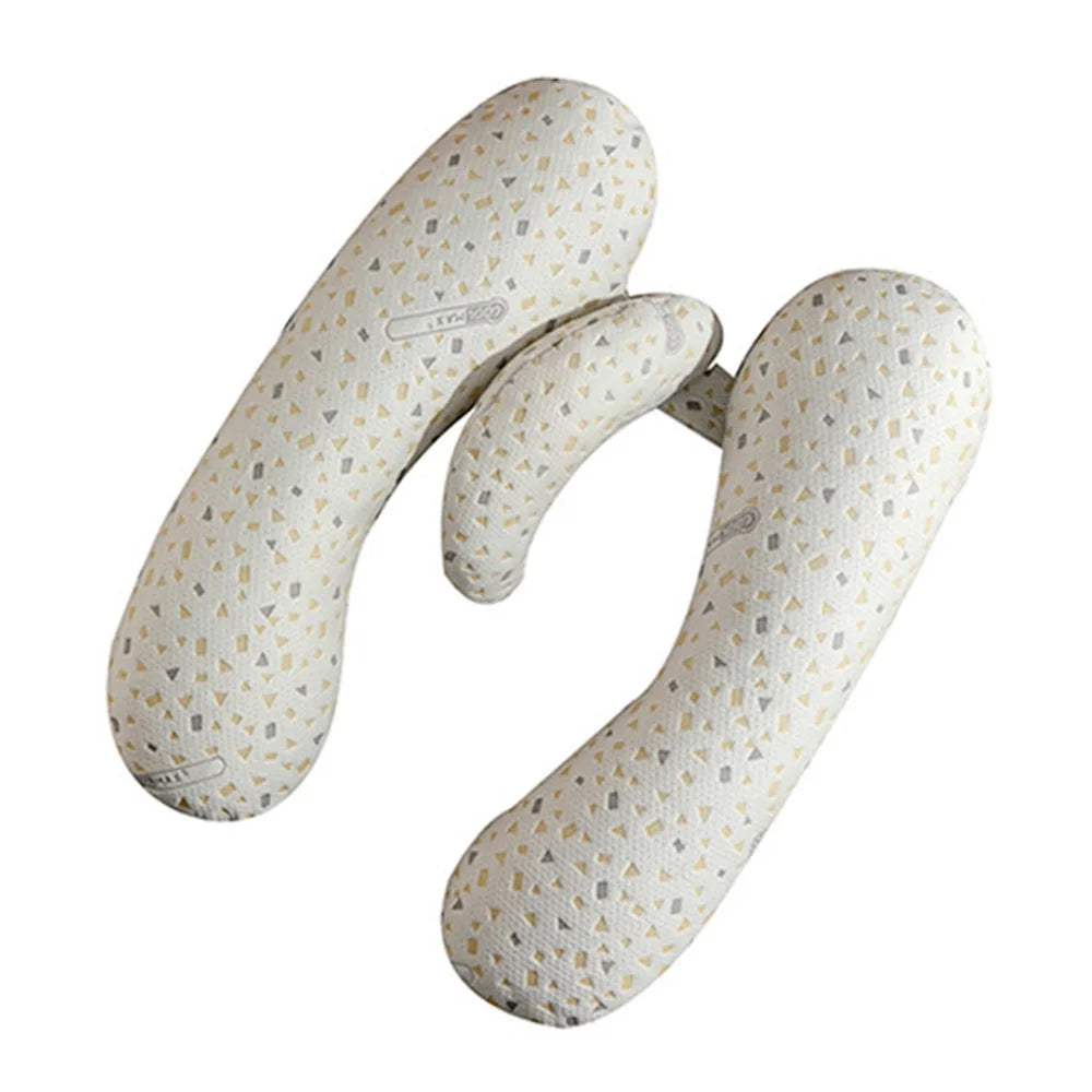 H Shaped Pregnancy Pillow Maternity Pillow Hip Support with Crescent Pillow for Sleeping - Light Grey - 1
