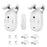 LY-1672 3-in-1 Smart Electric Curtain Robot Remote Control Auto Curtain Opener for U Rail, I Rail, Rod (Dual Opening) - 1