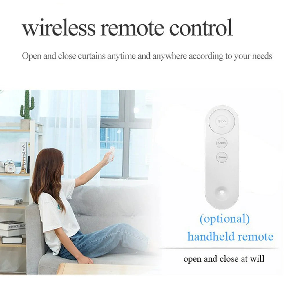 LY-1672 Single Opening Smart Curtain Robot for U Rail, I Rail Remote Control Electric Curtain Opener - 3