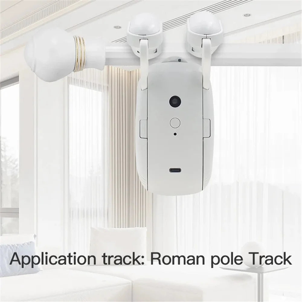 LY-1672 Smart Curtain Robot Remote Control Electric Curtain Opener for Rod (Single Opening) - 4