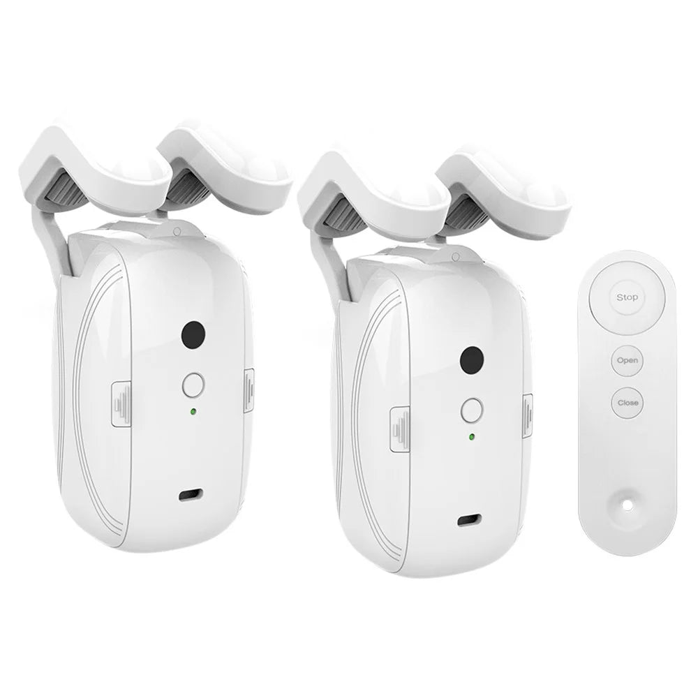 LY-1672 Smart Auto Curtain Robot for Rod Dual Opening RC Curtain Opener - 1