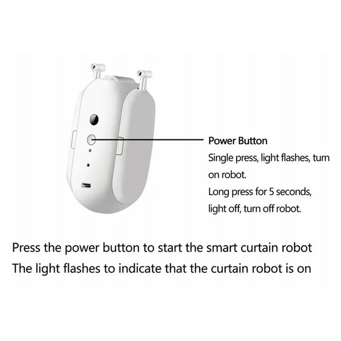 LY-1672 Smart Auto Curtain Robot for Rod Dual Opening RC Curtain Opener - 6
