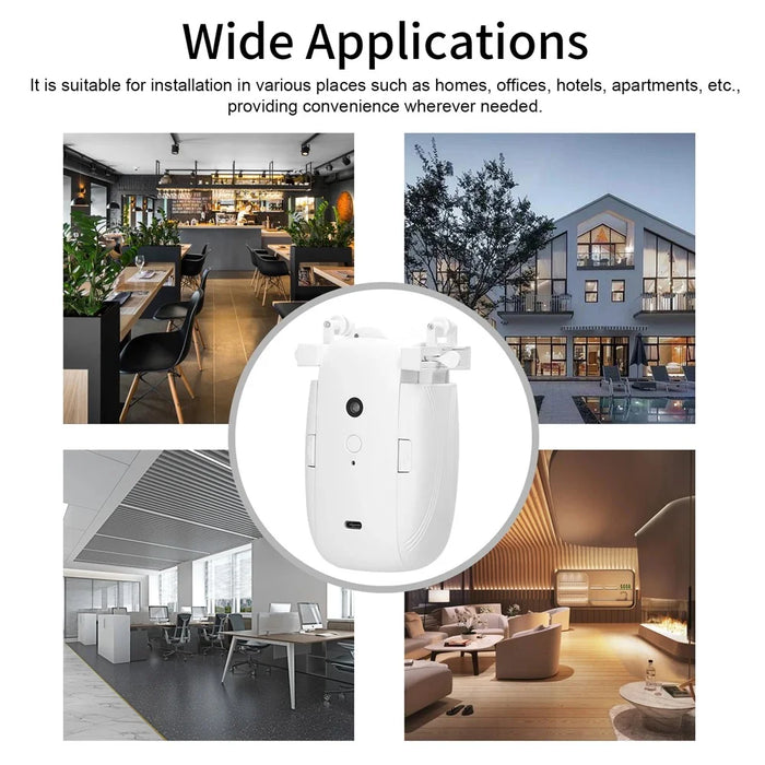 LY1668 1Pc Electric Curtain Motor Tuya App Bluetooth-compatible Automatic Curtain Controller for U / T Shape Track - 5
