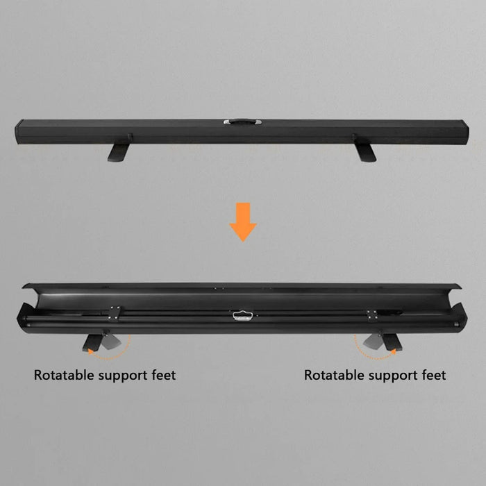 60 inch 4:3 Projection Screen Portable Floor Standing Projector Screen Light Resistant Fold-Out Roll-Up Projection Screen - 7