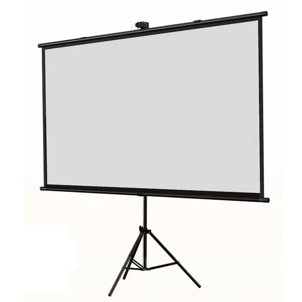 4K Photon Projection Screen Portable Wall Mounted / Floor Standing 60-Inch Projector Screen - Black / 4:3 - 1