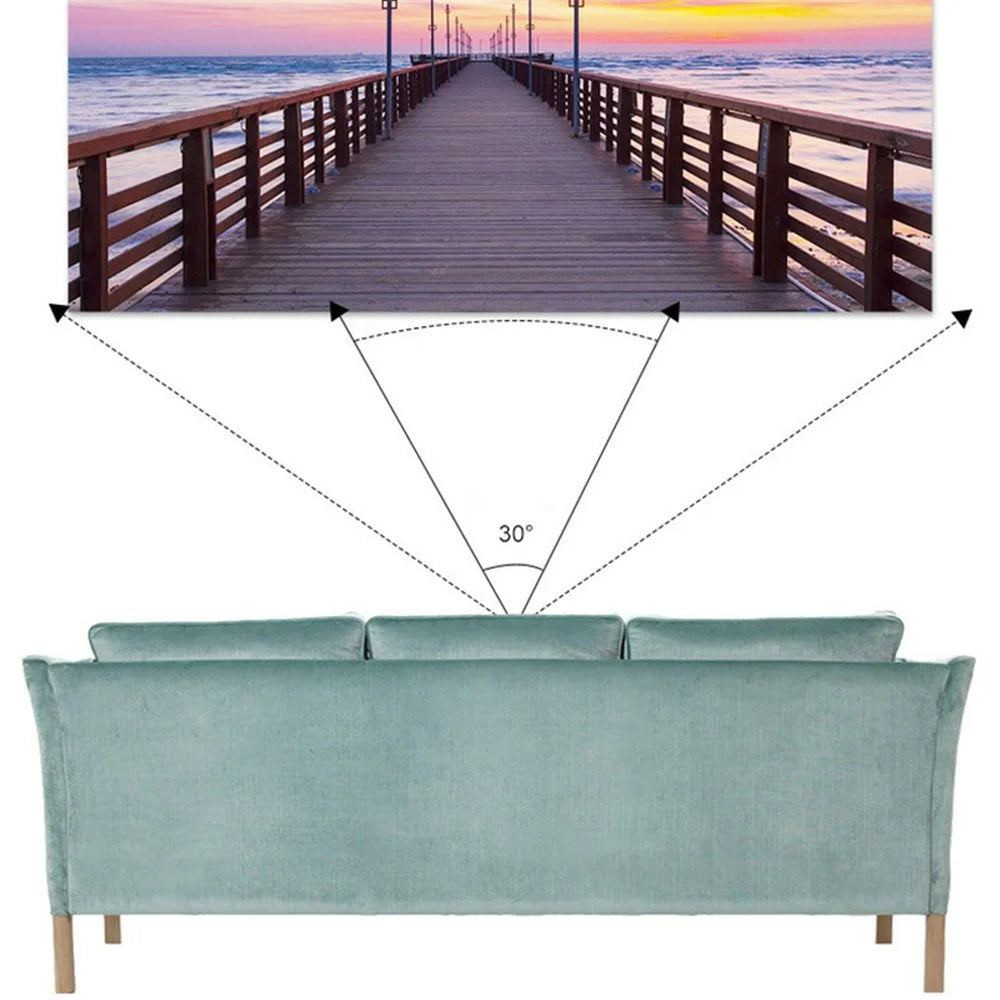 84-Inch High Definition Anti-Light 16:9 Projector Screen Foldable Movies Screen Curtain for Home Theater - 6