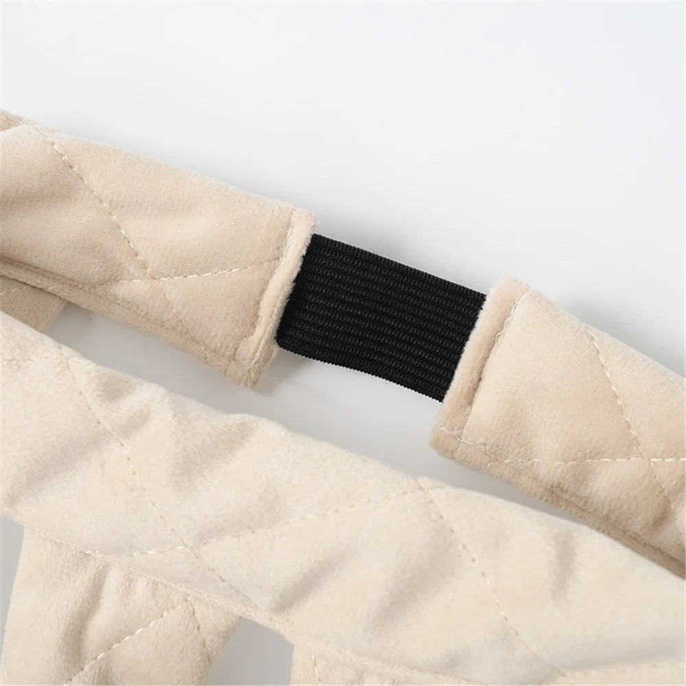Velvet Cloth Hair Curler Overnight Octopus Curls Rod Soft No Heat Hair Roller - Beige - 6