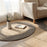 120CM Diameter Cotton Rope Woven Bedside Floor Mat Braided Pad Retro Style Ground Cushion - 7