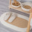 Oval Braided Woven Carpet Cotton Rope Floor Mat Doormat Home Decor for Entryway Bathroom Bedside - White+Khaki - 5
