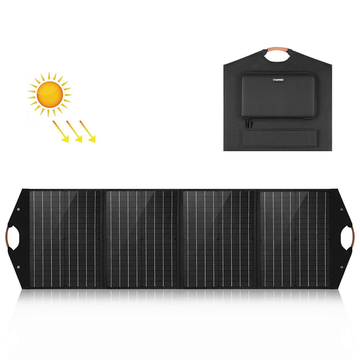HAWEEL HWL2766B 100W 4-folding Monocrystalline Solar Panel Pack Outdoor Waterproof Mobile Charger - 1