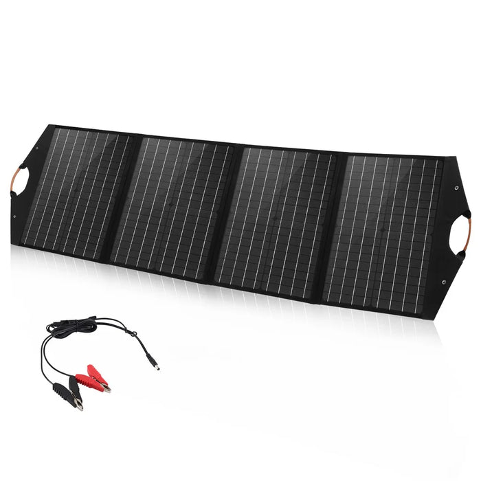 HAWEEL HWL2766B 100W 4-folding Monocrystalline Solar Panel Pack Outdoor Waterproof Mobile Charger - 2