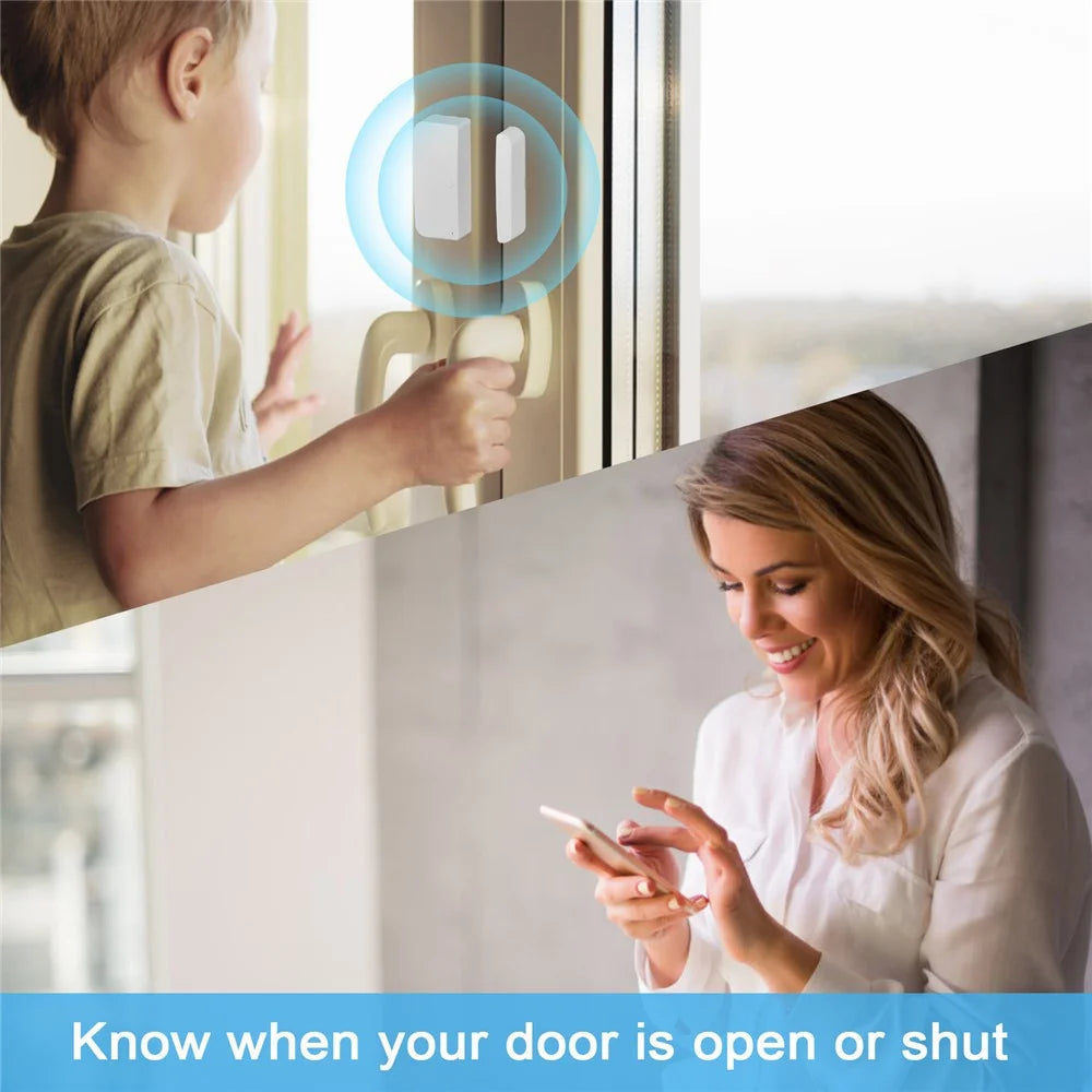 LY-121 TUYA WiFi Door Window Sensor Smart Contact Sensor Door Open Detector - 5