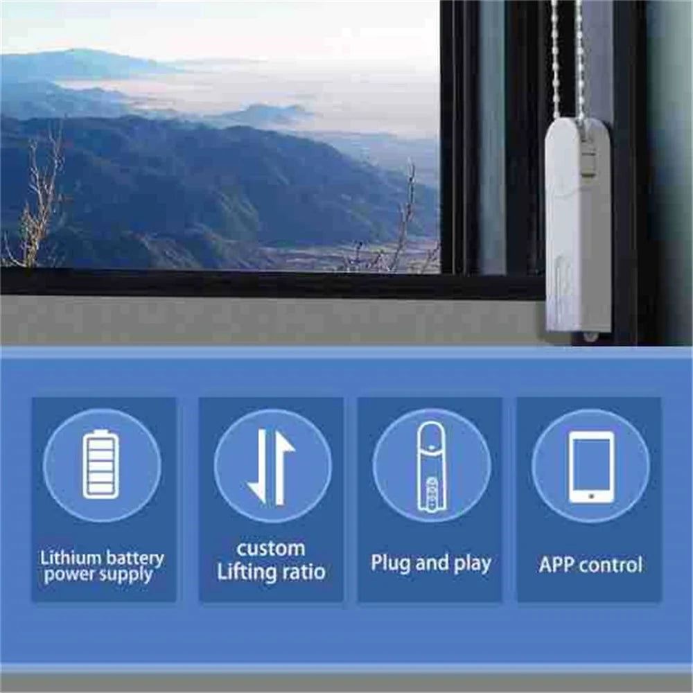 LY-1690 External WiFi Remote Control Rolling Shade Motor APP Control for Alexa - 2