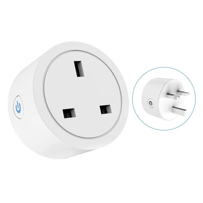 WHD10 UK Plug 16A Tuya WiFi Smart Socket with Electricity Metering Voice / APP Control - 1