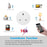 WHD10 UK Plug 16A Tuya WiFi Smart Socket with Electricity Metering Voice / APP Control - 6