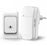 WHM07 Wireless Electronic Remote Digital Doorbell Set Receiver + Transmitter Home Door Bell, EU Plug - White - 1