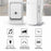 WHM07 Wireless Electronic Remote Digital Doorbell Set Receiver + Transmitter Home Door Bell, EU Plug - White - 2