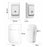 WHM07 Wireless Electronic Remote Digital Doorbell Set Receiver + Transmitter Home Door Bell, EU Plug - White - 7