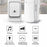 WHM07 Wireless Doorbell Set Receiver + Transmitter Electronic Remote Door Bell, US Plug - White - 2