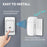WHM07 Wireless Doorbell Set Receiver + Transmitter Electronic Remote Door Bell, US Plug - White - 5