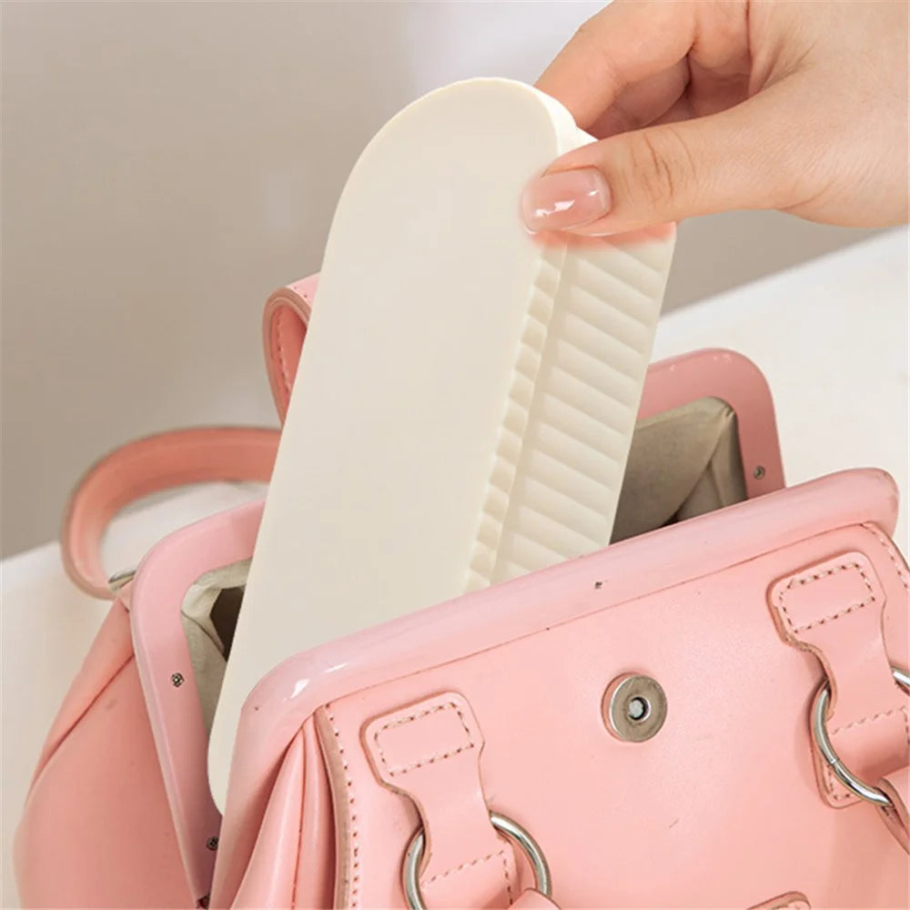 U026 Makeup Brush TRP+PP Storage Box Makeup Egg Puff Cleaning Filter Drying Rack - Purple - 5