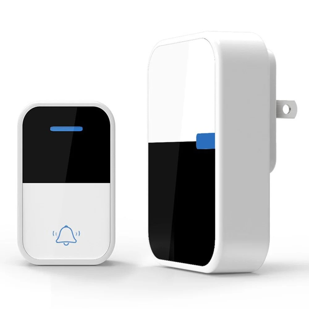 WHM05 Wireless Doorbell Self-Powered Remote Control Pressure Home Doorbell, US Plug - 1