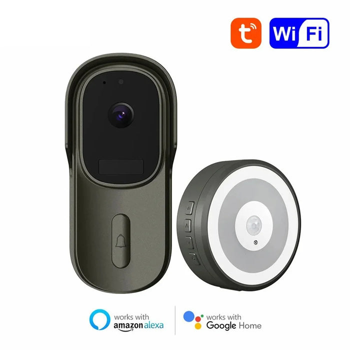 WF001 Tuya WiFi 1080P HD Smart Video Wireless Doorbell with Ding-Dong - 2