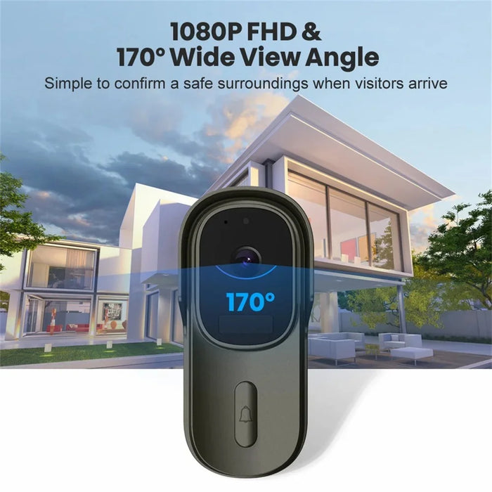 WF001 Tuya WiFi 1080P HD Smart Video Wireless Doorbell with Ding-Dong - 3