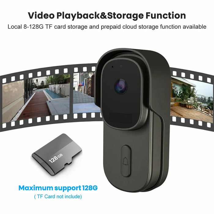WF001 Tuya WiFi 1080P HD Smart Video Wireless Doorbell with Ding-Dong - 7