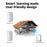 WHM02 Self-Powered Wireless Remote Ding Dong Doorbell, Transmitter+Receiver Set, EU Plug - Black - 5