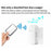 WHM02 Self-Powered Wireless Remote Ding Dong Doorbell, Transmitter+Receiver Set, EU Plug - Black - 6