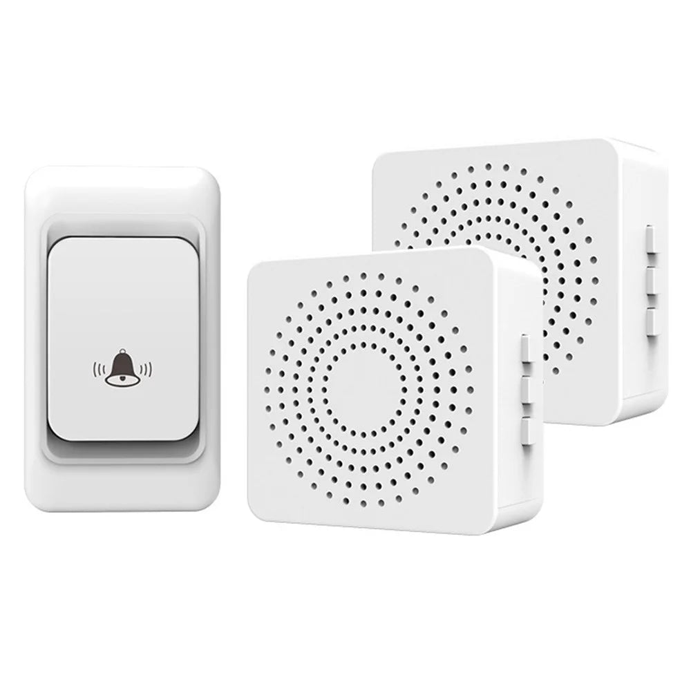 WHM06 USB Powered Wireless Doorbell Home Door Bell Kit (1 Transmitter+2 Receivers) - 1