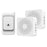 WHM06 USB Powered Wireless Doorbell Home Door Bell Kit (1 Transmitter+2 Receivers) - 1