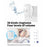WHM01 EU Plug Home Doorbell Press Button Door Bell with 1 Transmitter+1 Receiver - Black - 2