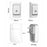 WHM07 Wireless Home Electronic Remote Digital Ding-Dong Doorbell, UK Plug - Black - 5