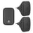 WHM01 EU Plug Waterproof Home Door Bell with 1 Transmitter+2 Receivers - Black - 1