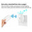 WHM01 EU Plug Waterproof Home Door Bell with 1 Transmitter+2 Receivers - Black - 3