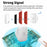 WHM01 EU Plug Waterproof Home Door Bell with 1 Transmitter+2 Receivers - Black - 4