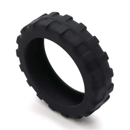 8Pcs Reduce Noise Silicone Wheels Caster Shoes Luggage Wheels Protector, Size L - Black - 1