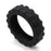 8Pcs Reduce Noise Silicone Wheels Caster Shoes Luggage Wheels Protector, Size L - Black - 1