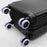 8Pcs Reduce Noise Silicone Wheels Caster Shoes Luggage Wheels Protector, Size L - Black - 2