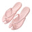 ETRAVEL tx14 1 Pair Unisex Bathroom Non-Slip EVA Slippers Portable Travel Slippers - Light Pink XS(35-36) - 1