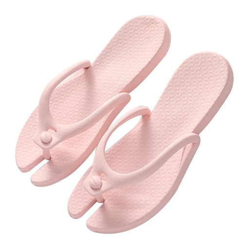 ETRAVEL tx14 1 Pair Unisex Bathroom Non-Slip EVA Slippers Portable Travel Slippers - Light Pink XS(35-36) - 1