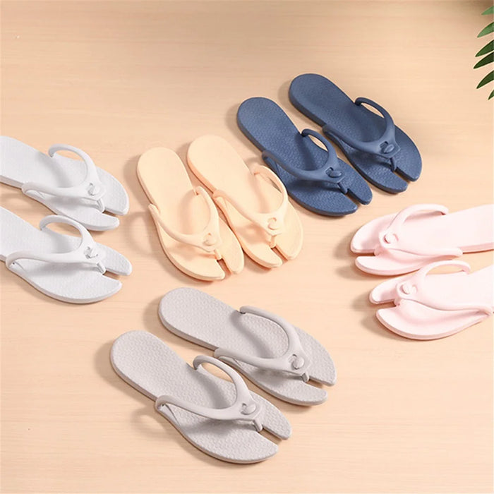 ETRAVEL tx14 1 Pair Unisex Bathroom Non-Slip EVA Slippers Portable Travel Slippers - Light Pink XS(35-36) - 5