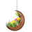 001-YL-221 Hanging Plant Pot Indoor Outdoor Balcony Potted Flower Iron Display Basket  - Moon / Bronze - 1